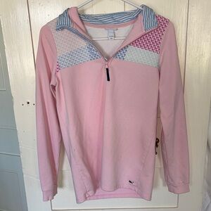 Vineyard Vines Pink Kids Jacket with Blue Accents